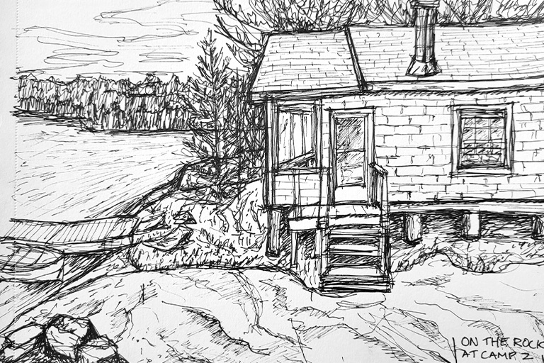 Drawing of a Cabin